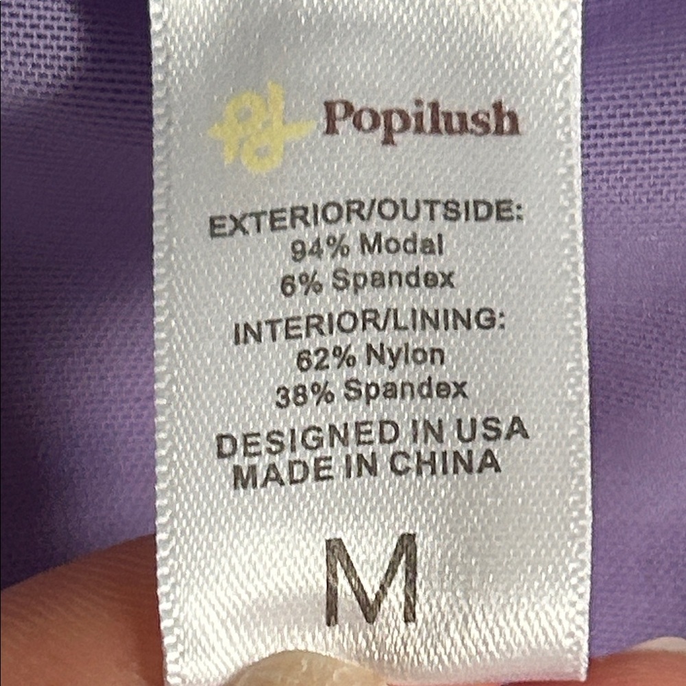 Popilush Sporty Athleisure Lavender Sleeveless Ribbed Shapewear  Mini Tank Dress - Picture 7 of 10